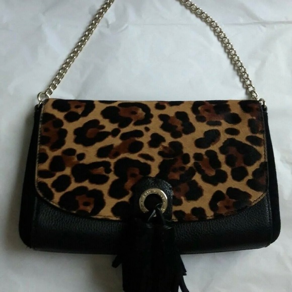 Kate Spade Ocelot/leopard Calf Hair Evening Clutch Tassel Purse - Picture 11 of 11